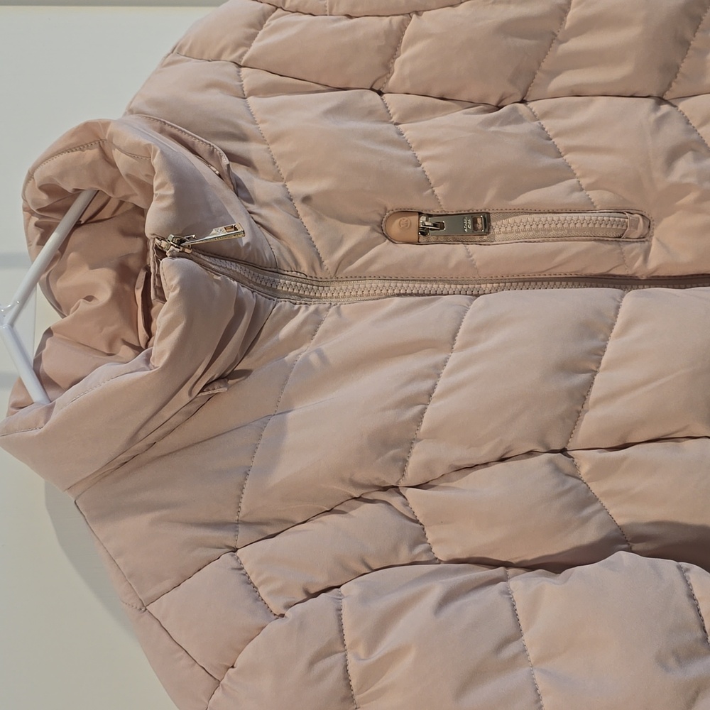 Michael Kors Womens Size L Quilted Jacket Coat Lightweight | Light Pink - Picture 2 of 13
